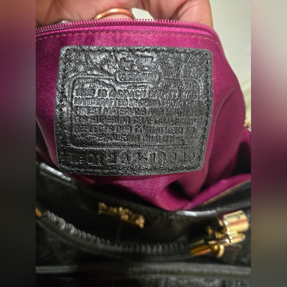 Coach Madison Whipstitch Embossed Buffed Leather Satchel-RARE - Picture 4 of 11